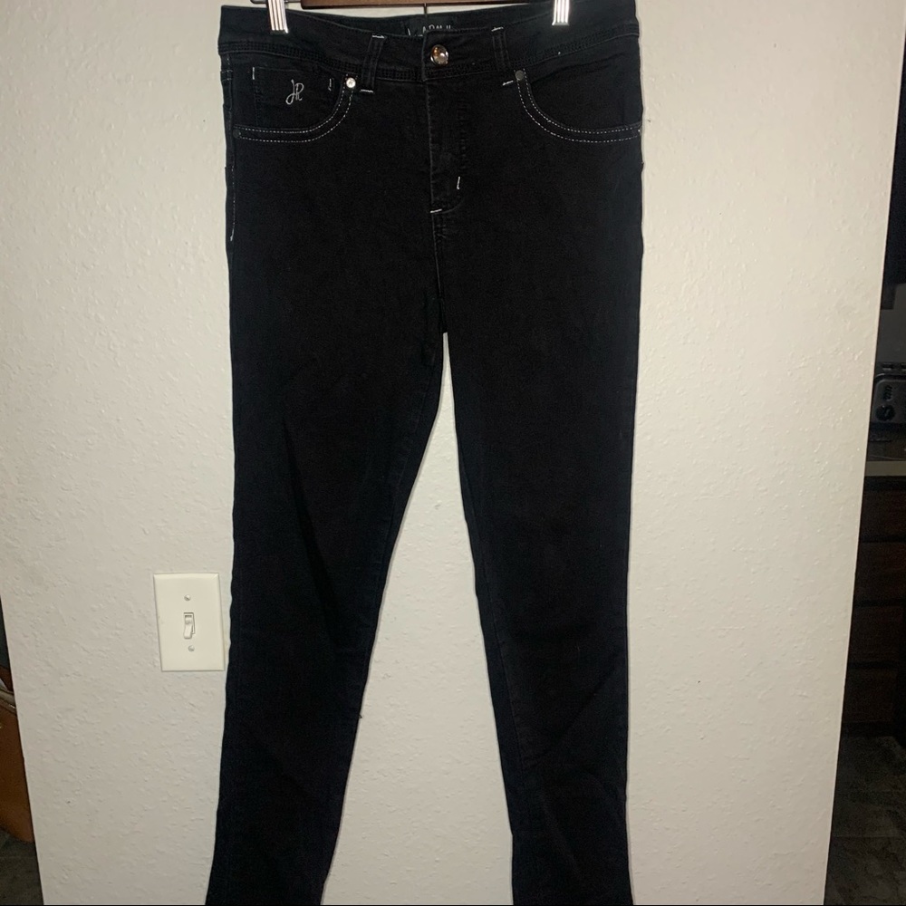 Joseph Ribkoff Charcoal/Dark Grey Dark Wash Jeans Style 213901